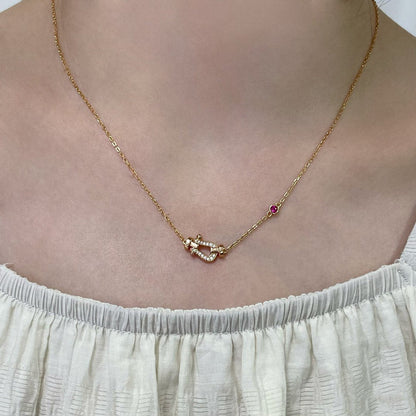 [Lumi Jewels]FORCE 10 DIAMOND PINK GOLD NECKLACE