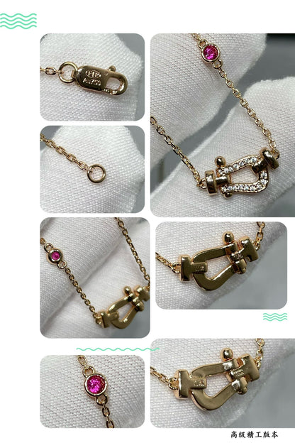[Lumi Jewels]FORCE 10 DIAMOND PINK GOLD NECKLACE