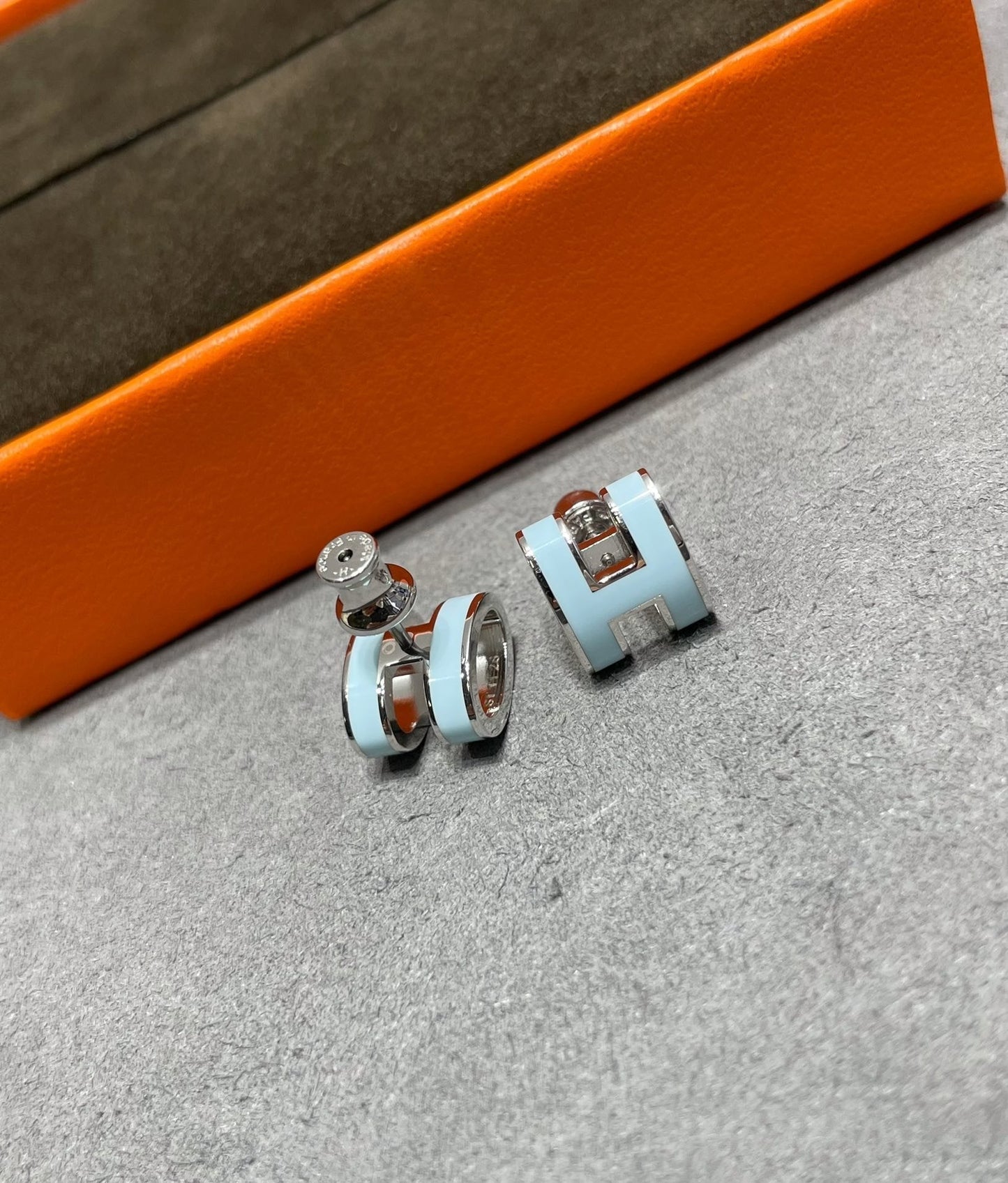 [Lumi Jewels]BOUCLES D'OREILLES PAPILLON BLEU CIEL