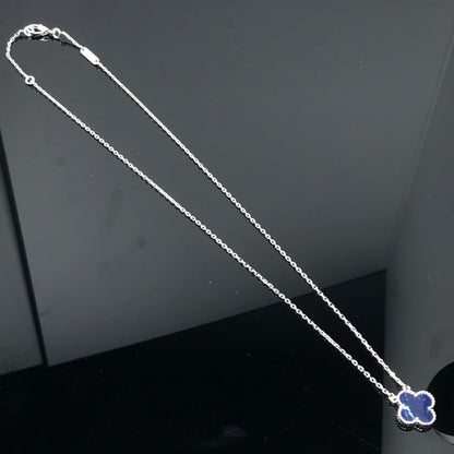 [Lumi Jewels]CLOVER PIETERSITE SILVER LONG NECKLACE