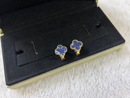 [Lumi Jewels]CLOVER PIETERSITE MEDIUM STUD EARRINGS