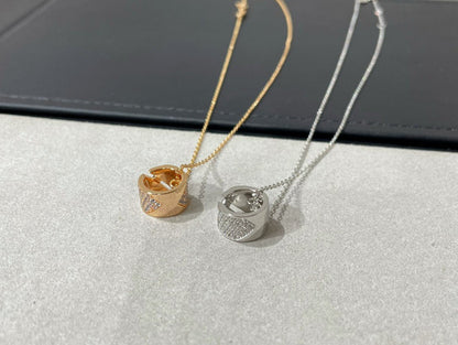 [Lumi Jewels]LIENS EVIDENCE DIAMOND PAVED NECKLACE