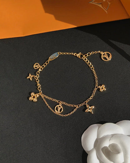 [Lumi Jewels]BLOOMING PINK GOLD MOP BRACELET