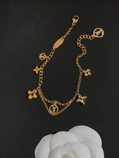 [Lumi Jewels]BLOOMING PINK GOLD MOP BRACELET