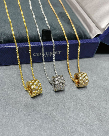 [Lumi Jewels]BEE LOVE DIAMOND PAVED 3 ROW NECKLACE