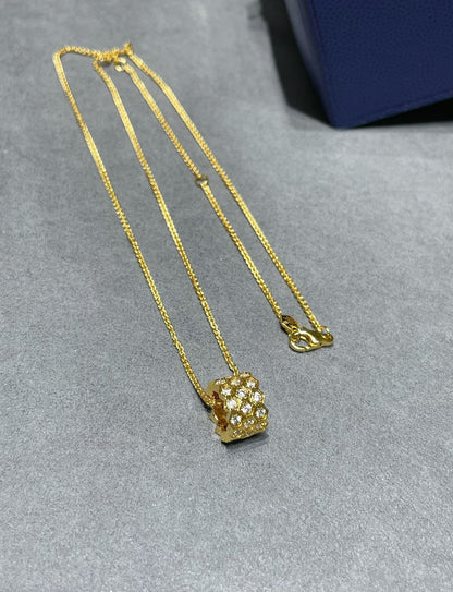 [Lumi Jewels]BEE LOVE DIAMOND PAVED 3 ROW NECKLACE