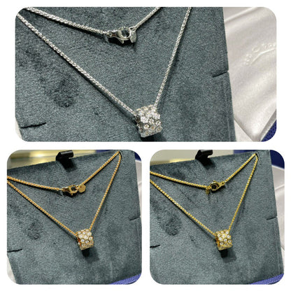 [Lumi Jewels]BEE LOVE DIAMOND PAVED 3 ROW NECKLACE