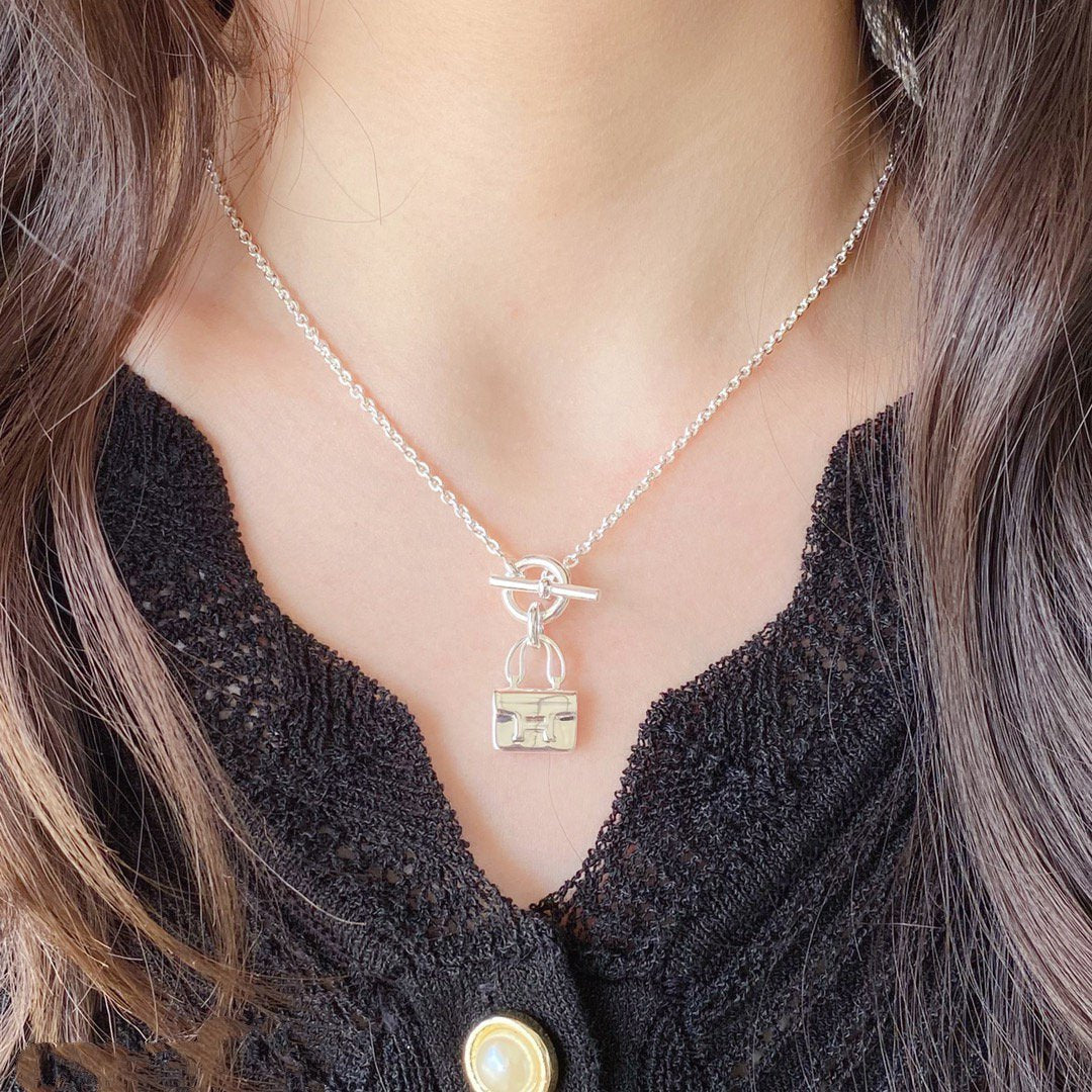 [Lumi Jewels]CONSTANCE PEDANT SILVER NECKLACE