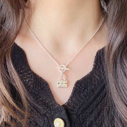 [Lumi Jewels]CONSTANCE PEDANT SILVER NECKLACE