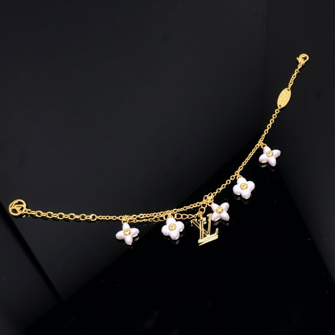 [Lumi Jewels]LOGO 6 MOTIF STAR AND SUN GOLD BRACELET