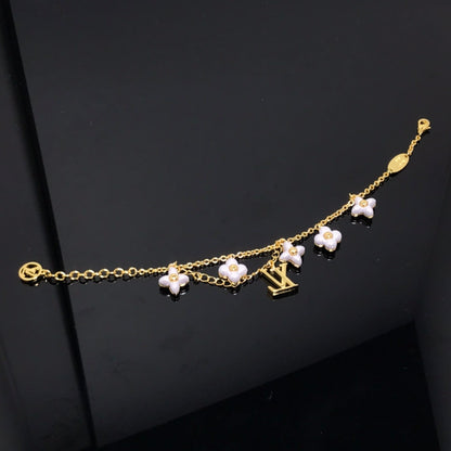 [Lumi Jewels]LOGO 6 MOTIF STAR AND SUN GOLD BRACELET