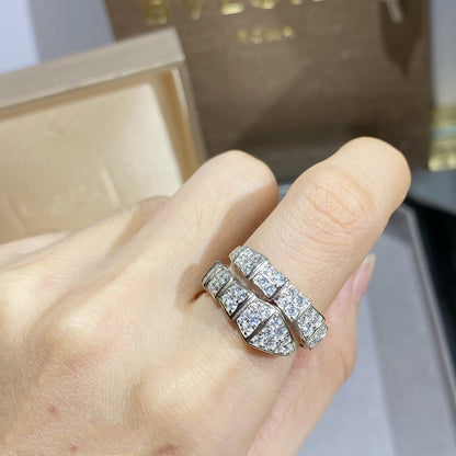 [Lumi Jewels]SERPENTI RING SILVER DIAMOND PAVED