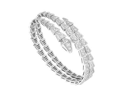 [Lumi Jewels]SERPENTI BRACELET SILVER DIAMOND DOUBLE ROW