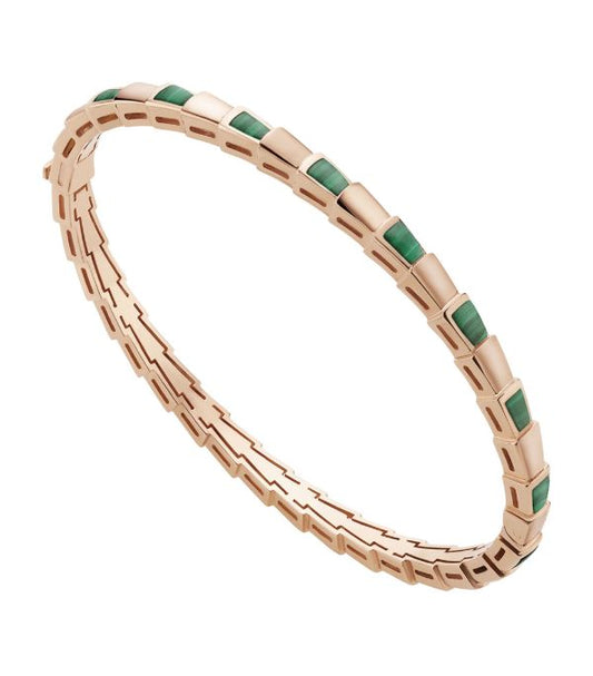 [Lumi Jewels]SERPENTI BRACELET PINK GOLD MALACHITE