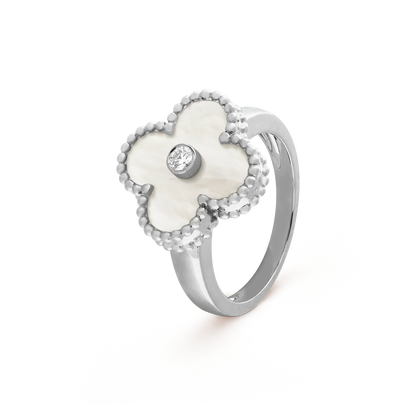 [Lumi Jewels]CLOVER SILVER MOP DIAMOND RING