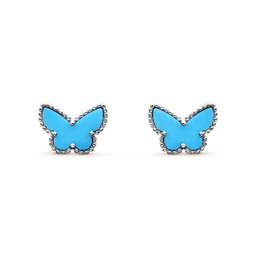 [Lumi Jewels]BUTTERFLY TURQUOISE EARRINGS SILVER