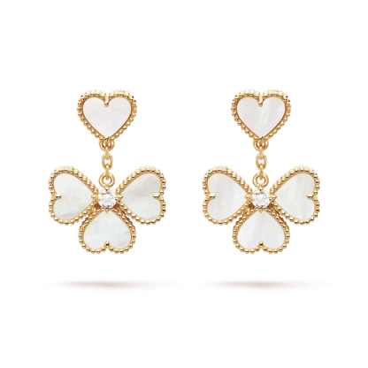 [Lumi Jewels]CLOVER SWEET WHITE MOP EARRINGS