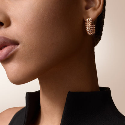 [Lumi Jewelery]CLASH 9.2MM DOUBLE ROW EARRINGS