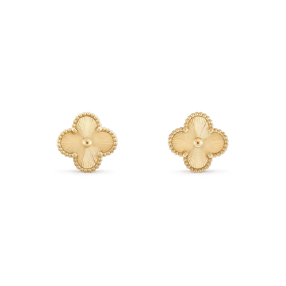 [Lumi Jewels]CLOVER MINI 9.5MM LASER EARRINGS