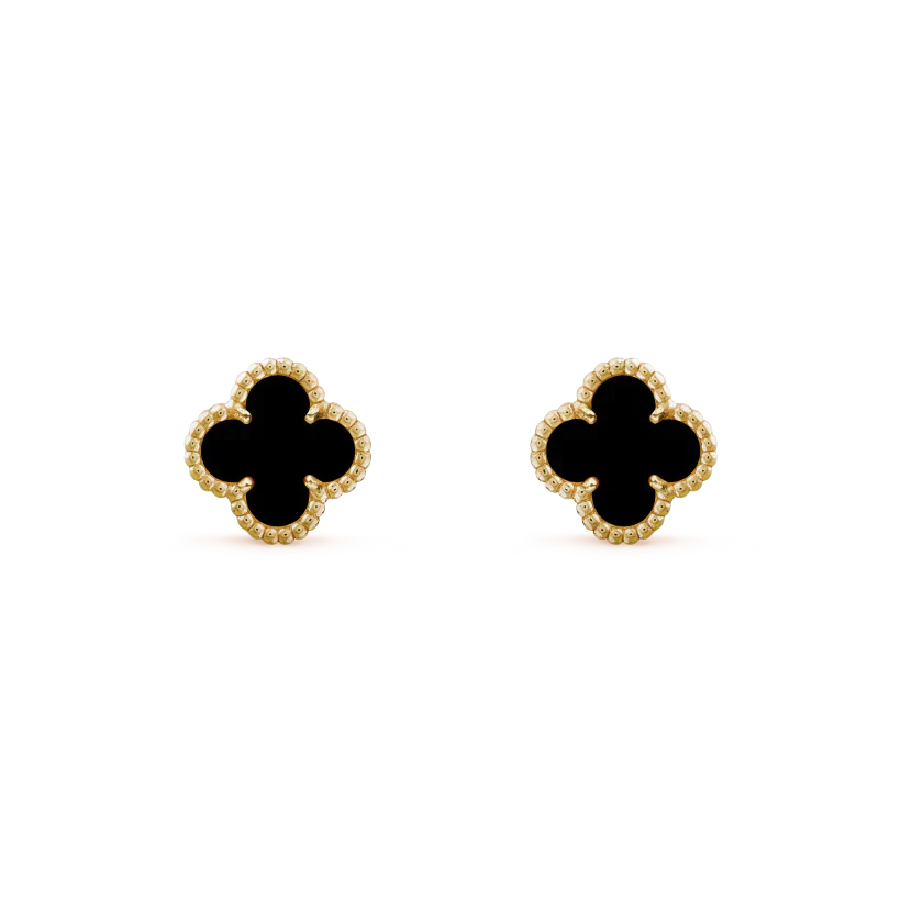 [Lumi Jewels]CLOVER MINI 9.5MM BLACK MOP EARRINGS