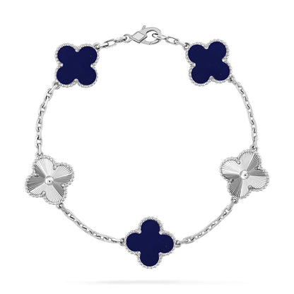 [Lumi Jewels]CLOVER 5 MOTIF LAPIS LAZULI BRACELET COLLECTION