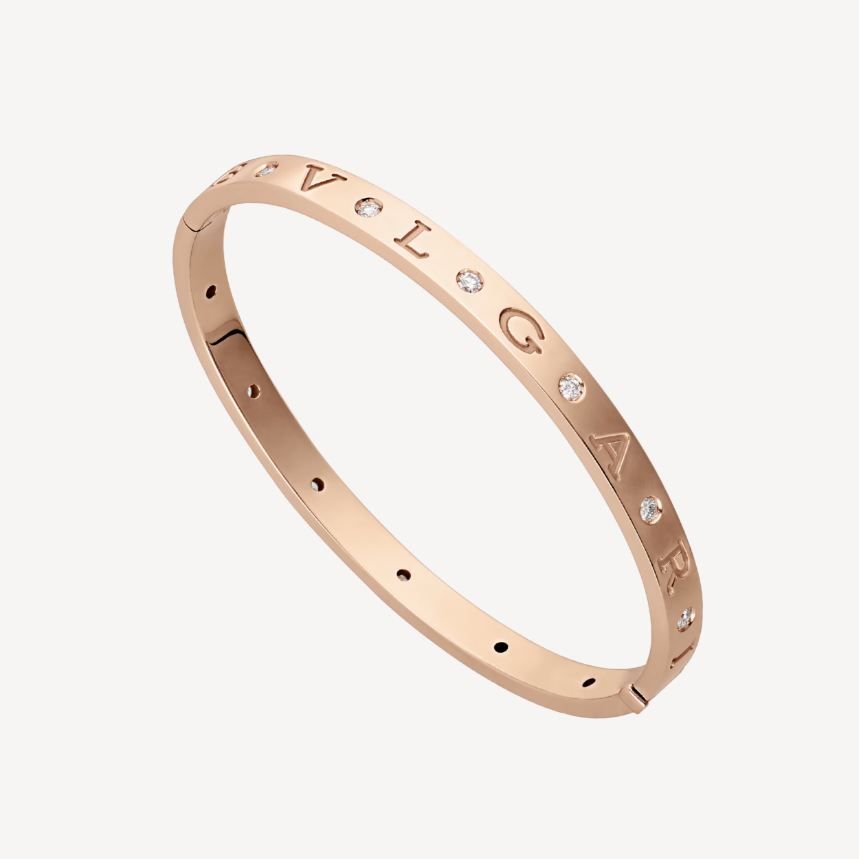[Lumi Jewels]ZERO 1 PINK GOLD 12 DIAMONDS BRACELET