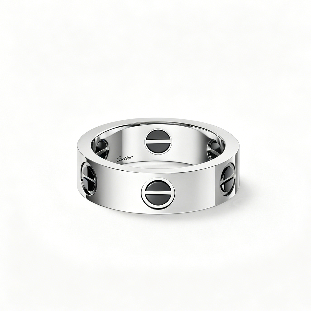 [Lumi Jewelery]LOVE RING 5.5MM NO DIAMONDS  CERAMIC