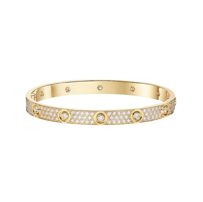 [Lumi Jewelery]LOVE BRACELET 6.1MM DIAMOND-PAVED 10 BIG DIAMONDS
