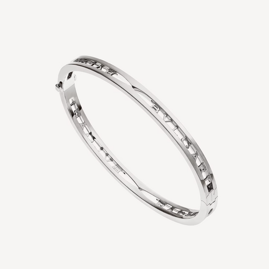 [Lumi Jewels]ZERO 1 SPIRAL LOGO SILVER BRACELET