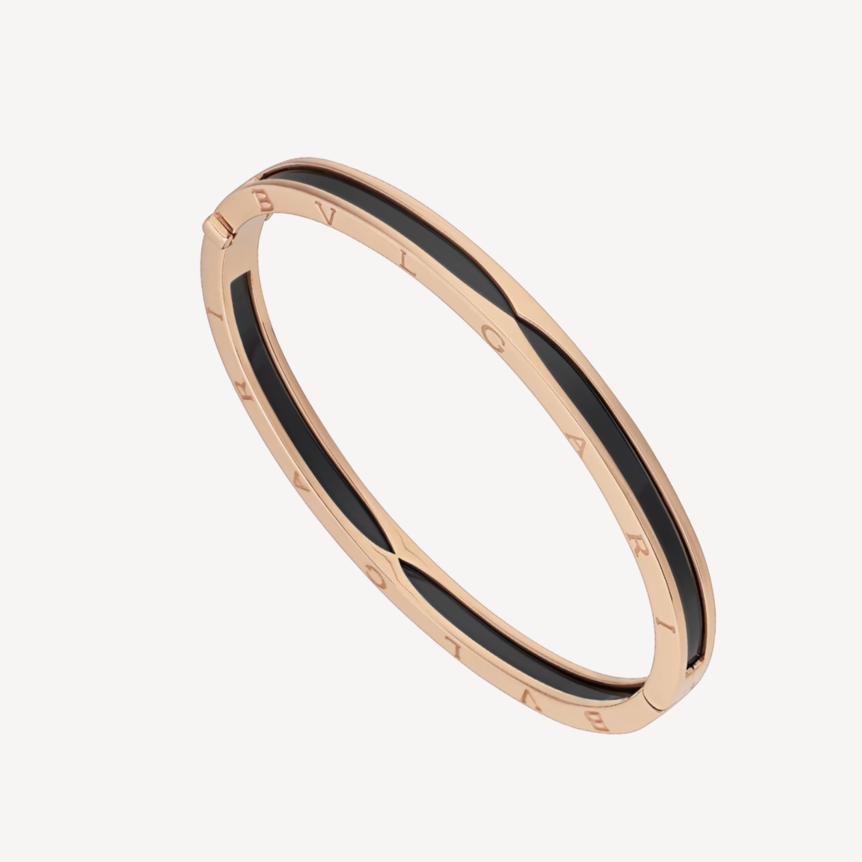 [Lumi Jewels]ZERO 1 PINK GOLD WITH BLACK CERAMIC BRACELET