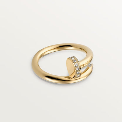[Lumi Jewelery]JUSTE RING 2.6MM HALF DIAMOND