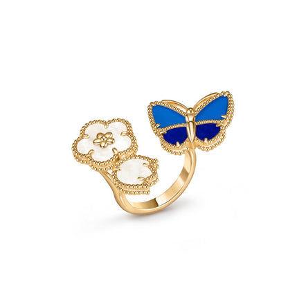 [Lumi Jewels]BAGUE OR 3 MOTIFS PORTE-BONHEUR