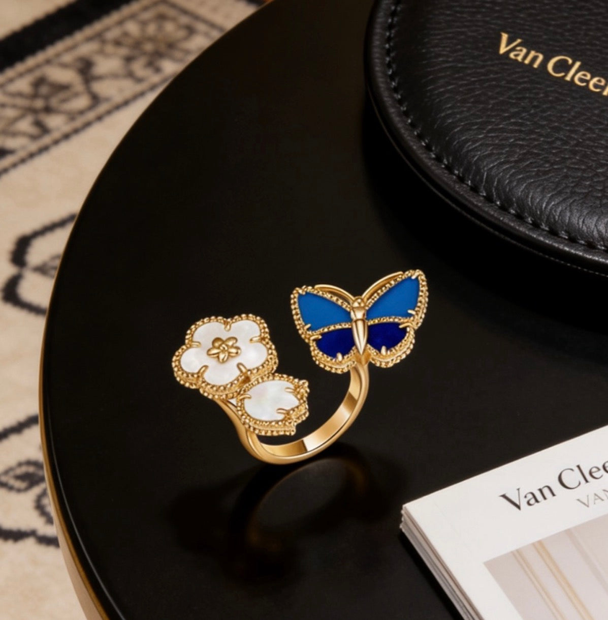 [Lumi Jewels]BAGUE OR 3 MOTIFS PORTE-BONHEUR