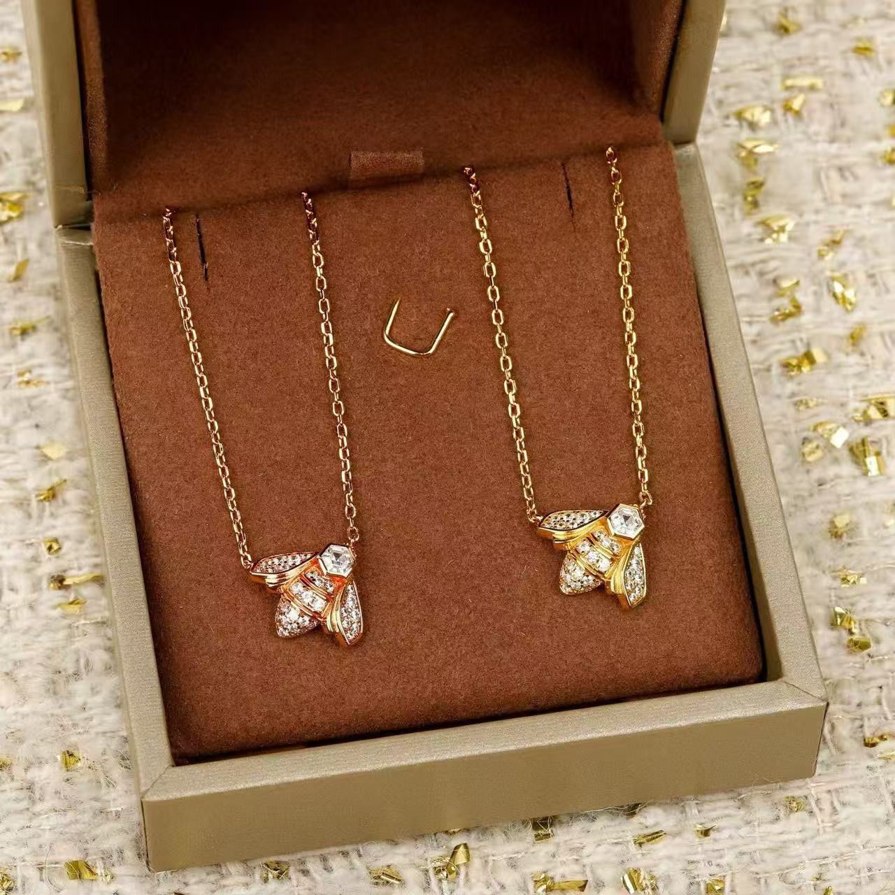 [Lumi Jewellery]Bee My Love Bee Diamond Necklace