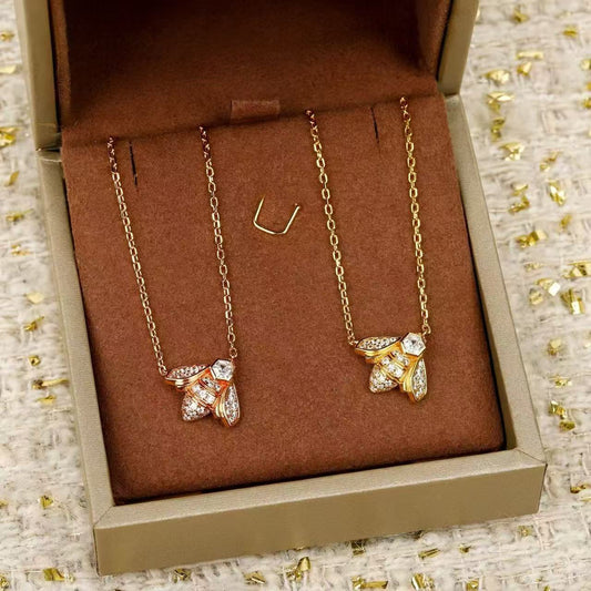 [Lumi Jewellery]Bee My Love Bee Diamond Necklace