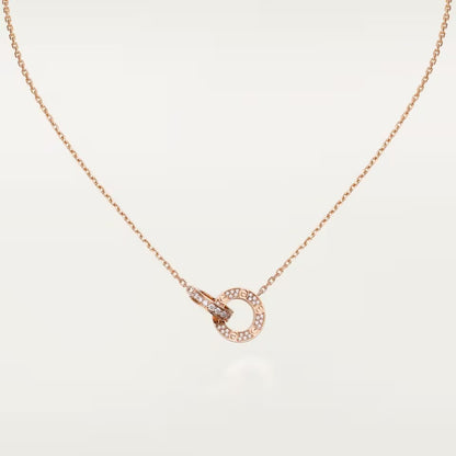 [Lumi Jewelery]LOVE  FULL DIAMOND PENDANT NECKLACE
