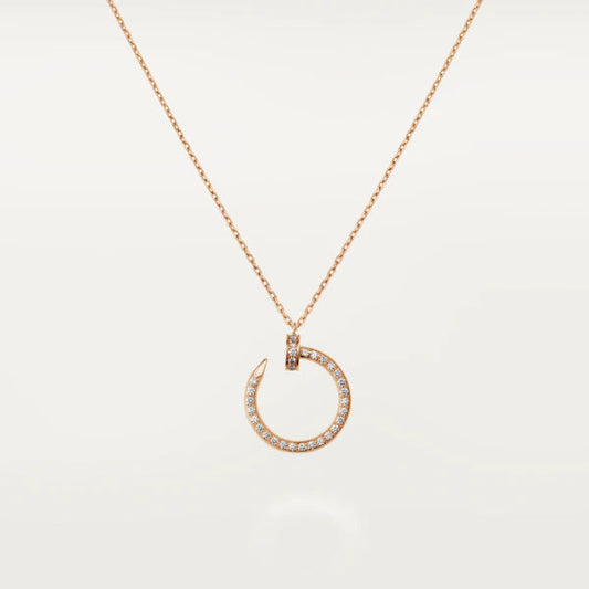 [Lumi Jewels]JUSTE NECKLACE PINK GOLD DIAMONDS