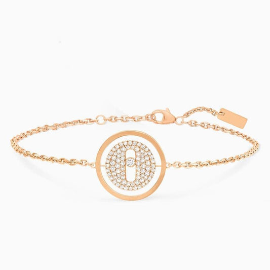 [Lumi]LUCKY MOVE DIAMOND PAVED BRACELET
