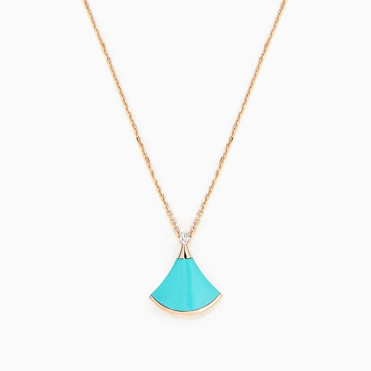 [Lumi Jewels]DREAM NECKLACE TURQUOISE PINK GOLD