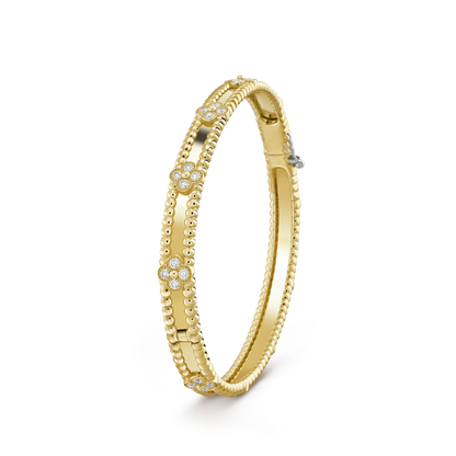 [Lumi Jewels]CLOVER BRACELET 4MM DIAMONDS