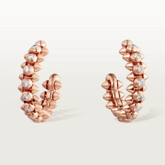 [Lumi Jewelery]CLASH FULL DIAMOND MEDIUM EARRINGS