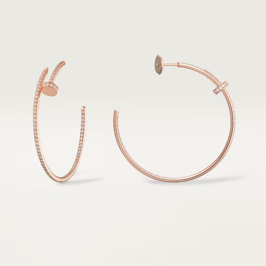 [Lumi Jewelery]JUSTE FULL DIAMOND LARGE EARRINGS
