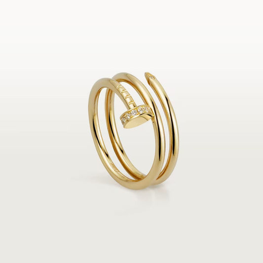 [Lumi Jewelery]JUSTE RING 4.8MM HALF DIAMOND