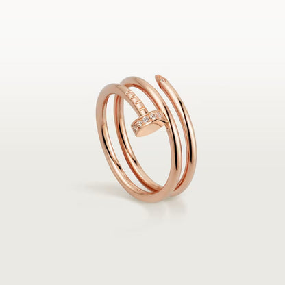 [Lumi Jewelery]JUSTE RING 4.8MM HALF DIAMOND