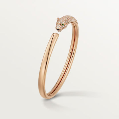 [Lumi Jewelery]PANTHERE HALF DIAMOND OPEN BRACELET