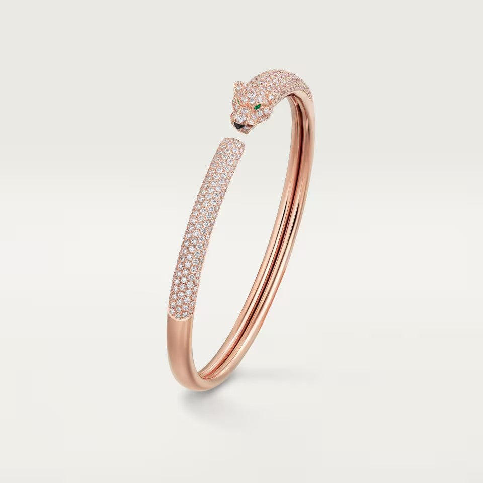 [Lumi Jewelery]PANTHERE FULL DIAMOND OPEN BRACELET