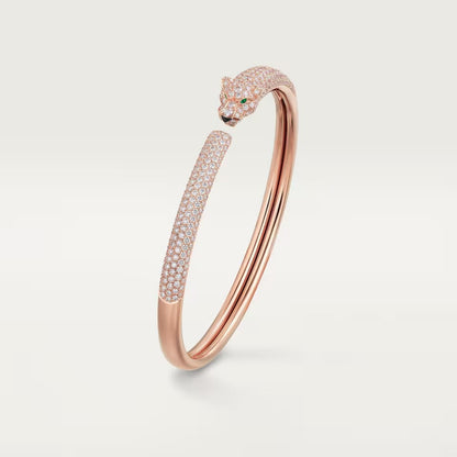 [Lumi Jewelery]PANTHERE FULL DIAMOND OPEN BRACELET