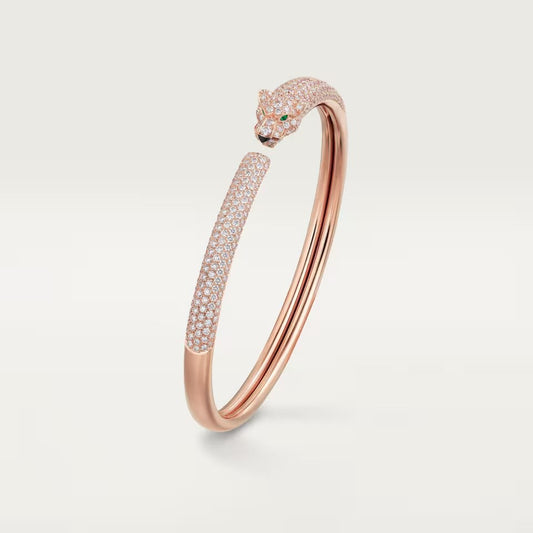 [Lumi Jewelery]PANTHERE FULL DIAMOND OPEN BRACELET