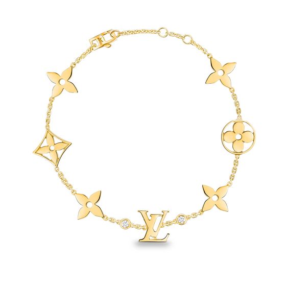 [Lumi Jewels]STAR AND SUN 7 MOTIFS GOLD BRACELET