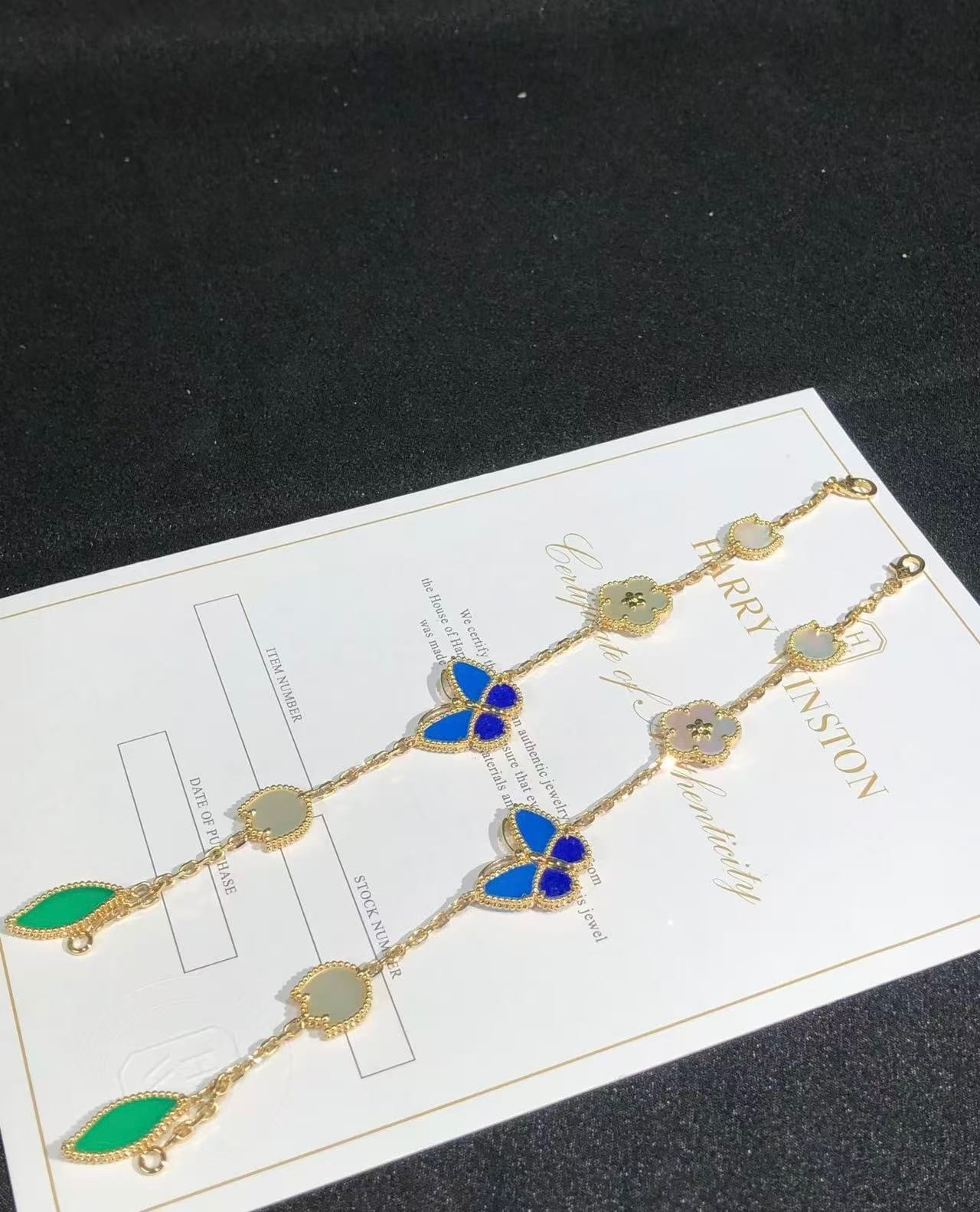 [Lumi Jewels]BRACELET 5 MOTIFS PAPILLON CHANCEUX PRINTANIER